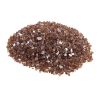 Fire Glass, 10 LBS / 4.5 KG High-Temperature Resistant Fireplace Rocks, 1/4-Inch / 6.35 mm Reflective & Smokeless Firepit Glass Rock