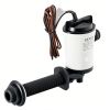 Livewell Pump for Boat, 12V 800 GPH Livewell Aerator Pump with Detachable Motor, 90-Degree Baitwell Pumps for Boats