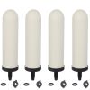 HUINING 4PCS 7inch Replacement Ceramic Filter Candle with Activated Carbon for Countertop Gravity Water Filter System,Household Water Bucket