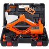 Electric Car Jack, 3 Tons /6600 lbs Scissor Jack, 12V Electric Automatic Jack with Double Saddles and Remote Control, Portable Car Jack for Sedan, SUV