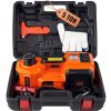 Electric Car Jack, 5 Ton/11023 LBS Hydraulic Car Jack, Portable Car Jack Lifting with Built-in Inflatable Pump and LED Light
