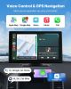 Wireless Car Stereo, 9-Inch HD Portable Radio Touch Screen with Apple CarPlay and Android Auto, CarPlay Screen with Front & Backup Cameras
