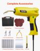 Plastic Welding Kit, 220W Plastic Welder Gun with 1200PCS Hot Staples & 76PCS Welding Rods, Professional Hot Staple Welding Gun with LED Light
