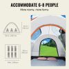 SUV Camping Tent, 8'-8' SUV Tent Attachment for Camping with Rain Layer and Carry Bag, PU2000mm Double Layer Truck Tent, Accommodate 6-8 Person