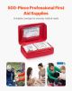 First Aid Kit, 500 Pieces, 600D Nylon Large Survival First Aid Bag, Emergency Medical Supplies, for Home, Car, Office, Travel, Camping, Truck, Hiking