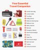 Car Emergency Kit, 2-in-1 First Aid Kit with Jumper Cables, Essential Roadside Emergency Car Kits for Vehicle, Travel and Home