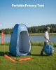 Pop up Shower Tent, Instant Portable Privacy Tent Changing Room with Shower Bag, Ground Stakes, Ropes, Carry Bag, 190T Polyester with Silver Coating