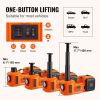 Electric Car Jack, 5 Ton/11023 LBS Hydraulic Car Jack, Portable Car Jack Lifting with Built-in Inflatable Pump and LED Light