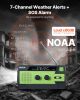 Emergency Weather Radio, 4000mAh Battery, FM/AM/WB/NOAA Alert Solar Hand Crank Emergency Radio, with USB Charging Cable, SOS Alarm and Flashlight