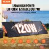 Portable Monocrystalline Solar Panel, Monocrystallin120W Foldable e ETFE Solar Charger, 23% Efficiency Solar Panel with Type C, DC 18V, QC3.0 USB Port