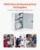3-Shelf First Aid Cabinet, 1000 Pieces, Large Capacity First Aid Kit, Wall Mounted Medicine Cabinet, OSHA & ANSI 2015 (Class A)