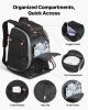 Ski Boot Bag, 65L, Snowboard Boots Travel Backpack for Men Women, with Waterproof Exterior & Bottom, Durable 1680D Oxford, Bag for Skis, Snowboard